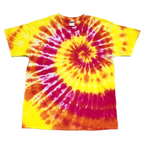 Sunny Day Spiral Tie Dye T Shirt Large