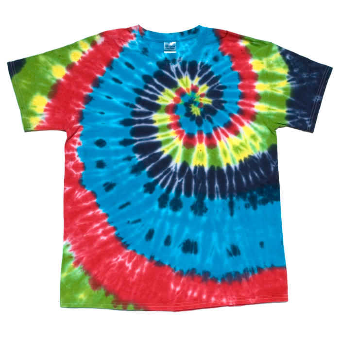 Rainbow Spiral Tie Dye Large – Dark Star Dye Works
