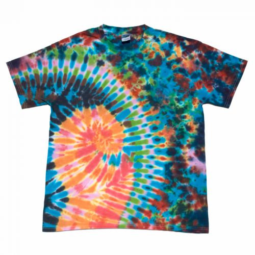 Earth and Fire Tie Dye T Shirt Large