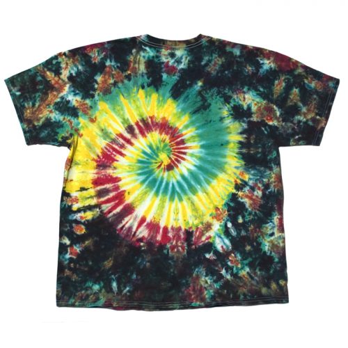 Orange & Green Tire Track Tie Dye T Shirt XL – Dark Star Dye Works